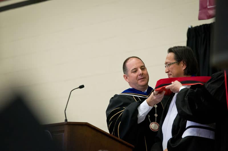 Fujimura receives honorary doctorate from Cairn University
