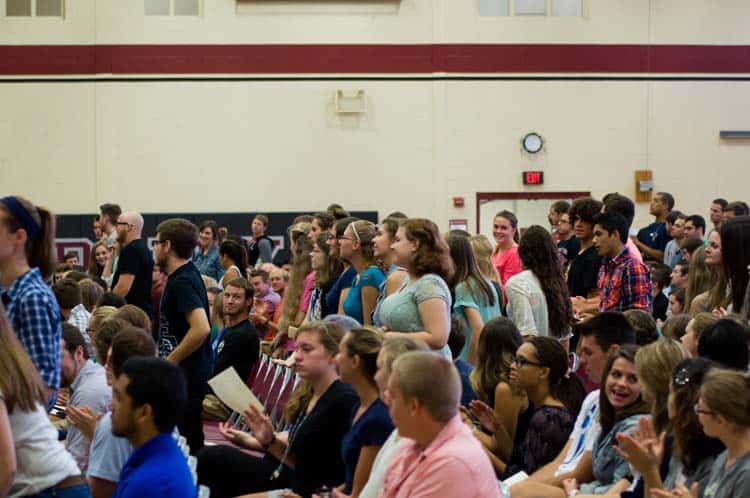 New Cairn University students stand to be recognized
