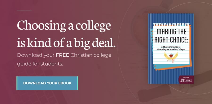 Download a free Christian college guide for students
