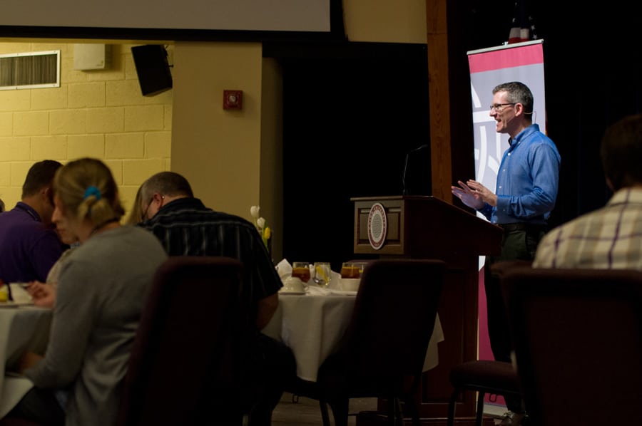 Andy Crouch speaks at Cairn University's Biblical Integration Conference