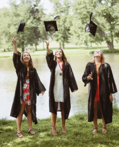 Cairn graduates celebrating