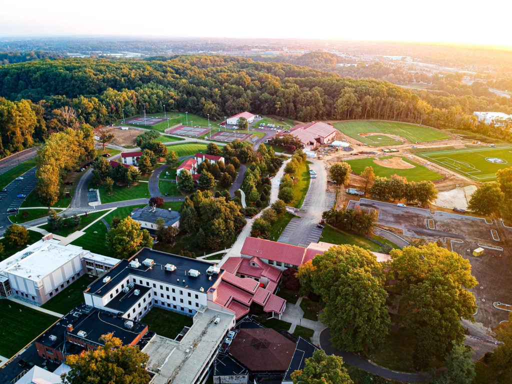 aerial campus construction