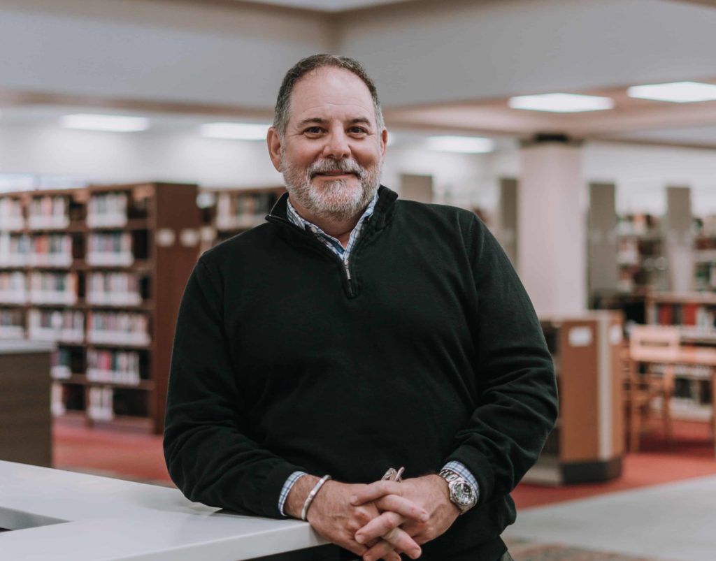 President Todd J. Williams in Library