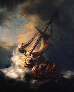 picture of Storm on the Sea of Galilee painting (photo credit: Wikipedia)