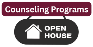 An image for the open house for Counseling programs. 