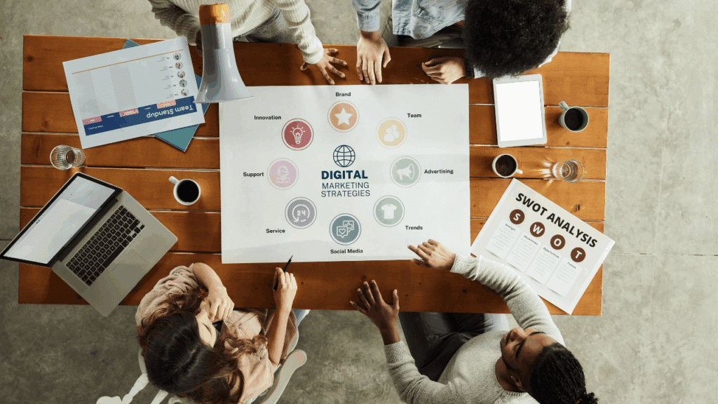 Marketing components of the MBA program.