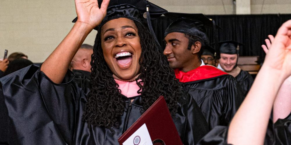 Image of a Cairn Student at Commencement